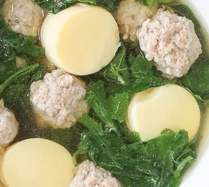 แกงจืดเต้าหู้หมูสับ