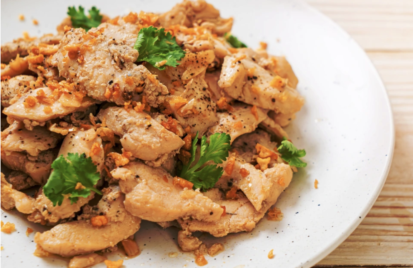 ไก่ผัดกระเทียม